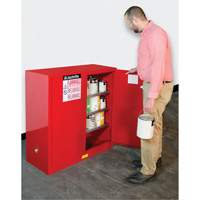 Sure-Grip<sup>®</sup> EX Combustibles Safety Cabinet for Paint and Ink, 40 gal., 3 Shelves SAQ082 | TENAQUIP