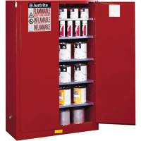 Justrite 894511 Sure-Grip&reg; EX Combustibles Safety Cabinet for Paint and Ink, 60 gal., 5 Shelves