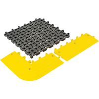 Wearwell 564.78X18X18CH-CS10 Tapis Ergodeck tout usage No 564 & No 566, PVC, 1-1/2' la c, 1-1/2' lo, 7/8" &eacute;paisseur, Charbon