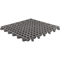 Wearwell 564.78X18X18CH-CS10 Tapis Ergodeck tout usage No 564 & No 566, PVC, 1-1/2' la c, 1-1/2' lo, 7/8" &eacute;paisseur, Charbon