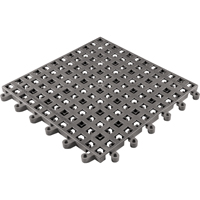 Wearwell 564.78X18X18CH-CS10 Tapis Ergodeck tout usage No 564 & No 566, PVC, 1-1/2' la c, 1-1/2' lo, 7/8" &eacute;paisseur, Charbon