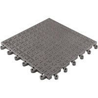 Wearwell 566.78X18X18CH-CS10 Tapis ErgoDeck Soft No 566, PVC, 1-1/2' la c, 1-1/2' lo, 7/8" &eacute;paisseur, Charbon