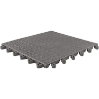 Wearwell 566.78X18X18CH-CS10 Tapis ErgoDeck Soft No 566, PVC, 1-1/2' la c, 1-1/2' lo, 7/8" &eacute;paisseur, Charbon
