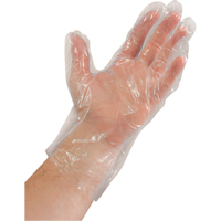  SAI935 Gants jetables, Grand, Poly&eacute;thyl&egrave;ne, 0,02 mil, Sans poudre, Transparent