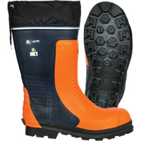Viking VW58-1-9 Bottes de s&eacute;curit&eacute; pour scie &agrave; chaîne Bushwhacker, Caoutchouc, Embout Acier, Pointure 9, Semelle R&eacute;sistant aux perforations