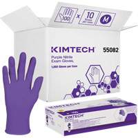 Kimtech™ Examination Gloves, Medium, Nitrile, 6-mil, Powder-Free, Purple, Class 2 SAQ784 | TENAQUIP