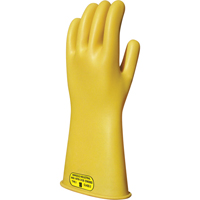 ActivArmr RIG214Y090 Yellow Natural Rubber Insulating Gloves, ASTM Class 2, Size 9, 14" L