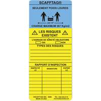 Brady SCAF-CAIHD100 ScaffTag&reg; Heavy-Duty "Caution" Inserts, Plastic, 7-5/8" W x 3-1/4" H, English