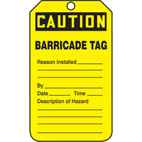 Accuform NMC TAB105CTP Safety Tags, Cardstock, 3-1/8" W x 5-7/8" H, English
