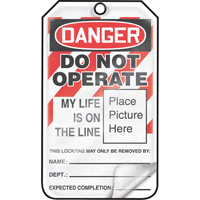 Accuform Signs MLT600LCP Lockout Tags, Cardstock, 3-1/8" W x 5-7/8" H, English
