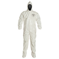 Dupont Personal Protection SL122B-2X Combinaisons Tychem 4000, 2T-Grand, Blanc
