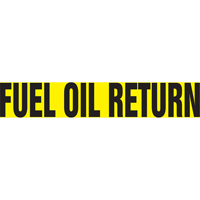 Accuform NMC RPK339STF Marqueur de tuyau "Fuel Oil Return" Snap Tite, &agrave; pression, 25" h x 12" la, Noir sur jaune