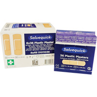 Safecross 03462 Syst&egrave;mes de distribution de bandages Salvequick - recharges st&eacute;riles, Rectangulaire/carr&eacute;e, Plastique, St&eacute;rile