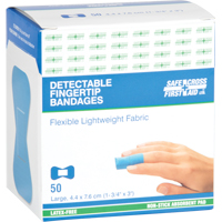 Safecross 03199 Bandages, Bout de doigt, 3", Tissu d&eacute;tectable, St&eacute;rile