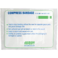 Safecross 02567 Pansement compressif grand format, 15" lo x 4-1/2" la