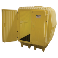 Enpac 4000-YE Hazard Hut&reg;, 63.5" L x 68" W x 72.5" H, 4000 lbs. Load Capacity
