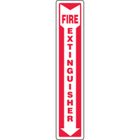 Accuform NMC MFXG556VS "Fire Extinguisher" Sign, 5" x 14", Vinyl, English with Pictogram