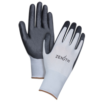 Lightweight Breathable Coated Gloves, 9/Large, Foam Nitrile Coating, 13 Gauge, Polyester Shell SBA614 | TENAQUIP