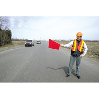 Traffic Safety Flags, Mesh, With Handle  SC140 | TENAQUIP