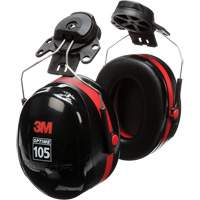 3M H10P3E Peltor Optime 105 Series Earmuffs, Cap Mount, 27 NRR dB