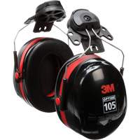 3M H10P3E Peltor Optime 105 Series Earmuffs, Cap Mount, 27 NRR dB
