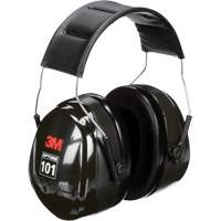 3M H7A Peltor Optime 101 Series Earmuffs, Headband, 27 NRR dB
