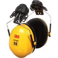 3M H9P3E Peltor Optime 98 Series Earmuffs, Cap Mount, 23 NRR dB