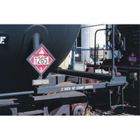 Incom Top Tape & Label TT300PS Plaque-&eacute;tiquette TMD liquides inflammables, Vinyle adh&eacute;sif
