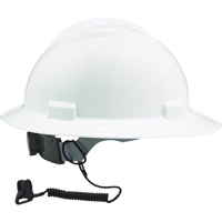 Ergodyne 19158 Longe porte-outils Squids 3158 pour casque de s&eacute;curit&eacute;, Spirale, Pince/boucle
