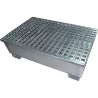  SDL467 Steel Spill Containment Pallets, 68 US gal. Spill Capacity, 47.25" x 47.25" x 19.29"