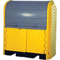 Ultratech 9613 2-Drum Ultra-Hard Top Plus&reg; Spill Pallet, 67.2" L x 41.25" W x 74" H, 4500 lbs. Load Capacity