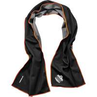 Ergodyne 12668 Chill-Its&reg; 6602MF Microfiber Cooling Towel, Black