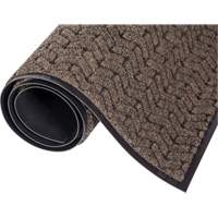 Mat Tech TEM4618 Tapis de couloir Tire-Track, Essuie-pieds/grattoir, 4' x 6' x 3/8", Brun
