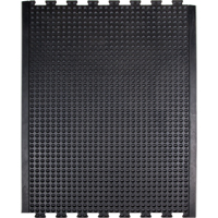 Produits de sécurité Zenith SDL860 Tapis antifatigue en d&ocirc;me, &agrave; bulles, 3' x 4' x 1/2", Noir, Caoutchouc