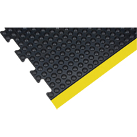 Tapis antifatigue en dôme, À bulles, 3' x 4' x 1/2", Noir, Caoutchouc SDL863 | TENAQUIP