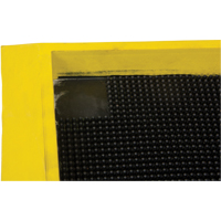 Zenith Safety Products SDL874 Foot Sanitizing Matting, Rubber, 2-2/3' W x 3-1/4' L x 2-1/2" Thick, Yellow