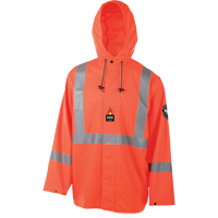 Alberta Stretch Rain Jacket, Small, Orange  SDL911 | TENAQUIP