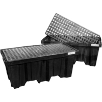 Black Diamond 5222-BD-D Nestable Spill Pallets, 66 US gal. Spill Capacity, 51" x 26" x 21"