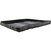 Bermes avec supports en L économiques, Cap de déversement 119 gal., 4' lo x 4' la x 12" h SDM235 | TENAQUIP