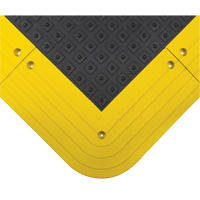 ErgoDeck<sup>®</sup> Non-Slip Mat No.552, PVC, 3-1/2' W x 4' L, 7/8" Thick, Black/Yellow SDM656 | TENAQUIP