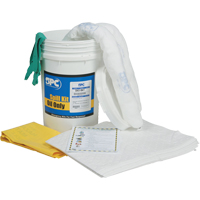 SPC SKO-BKT Spill Kit, Oil Only, Pail, 10 US gal. Absorbancy