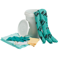 SPC SKH-BKT Spill Kit, Hazmat, Pail, 10 US gal. Absorbancy