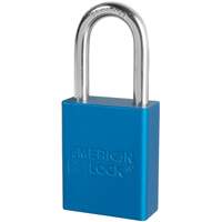 Master Lock A1106KAS12BLU Padlock - Set of Twelve, Safety Padlock, Keyed Alike, Aluminum, 1-1/2" Width