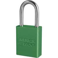 Master Lock A1106KAS3GRN Cadenas - ensemble de 3, Cadenas de s&eacute;curit&eacute;, Cl&eacute;s identiques, Aluminium, Largeur de 1-1/2"