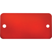 C.H. Hanson 43662 Blank Tags, Aluminum, 3" W x 1" H