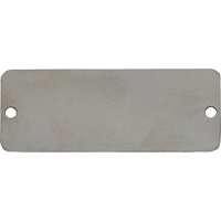 Blank Tags, Stainless Steel, 3" W x 1" H  SDN078 | TENAQUIP