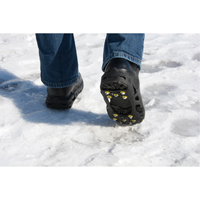 Zenith Safety Products SDN087 Heavy-Duty Anti-Slip Ice Cleats, Steel, Stud Traction, X-Large