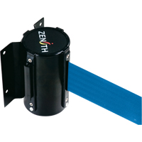 Zenith Safety Products SDN556 Wall Mount Barrier, Steel, Screw Mount, 7', Blue Tape