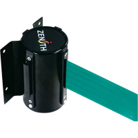 Zenith Safety Products SDN557 Wall Mount Barrier, Steel, Screw Mount, 7', Green Tape