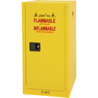 Zenith Safety Products SHL298 Flammable Storage Cabinet, 16 gal., 1 Door, 23" W x 44" H x 18" D